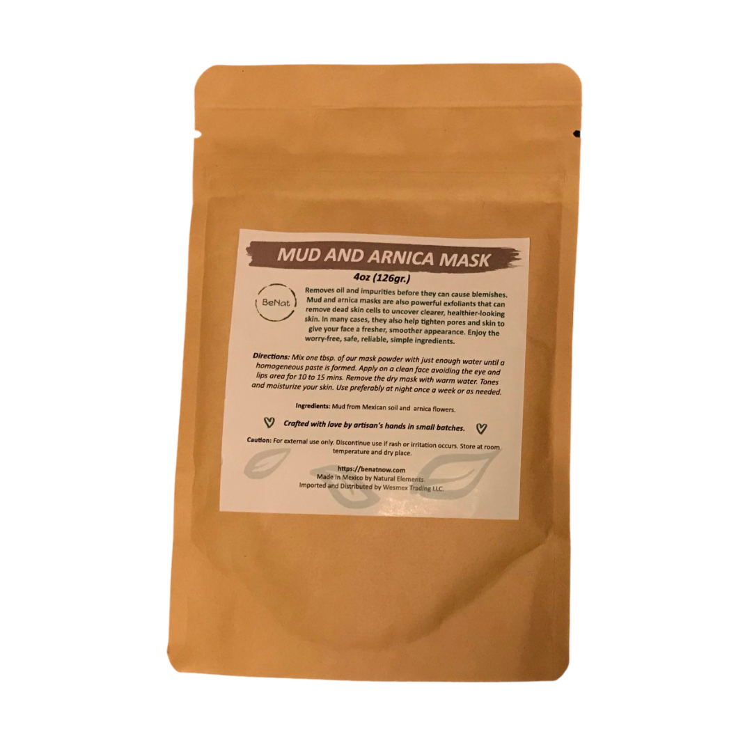 Mud & Arnica Clay Mask — Deep-Pore Detox & Soothing Treatment