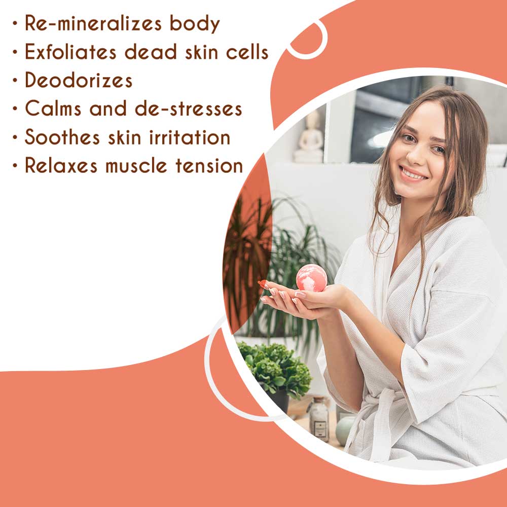 Himalayan Pink Salt Bath Ball — Mineral Spa Soak for Soft, Glowing Skin