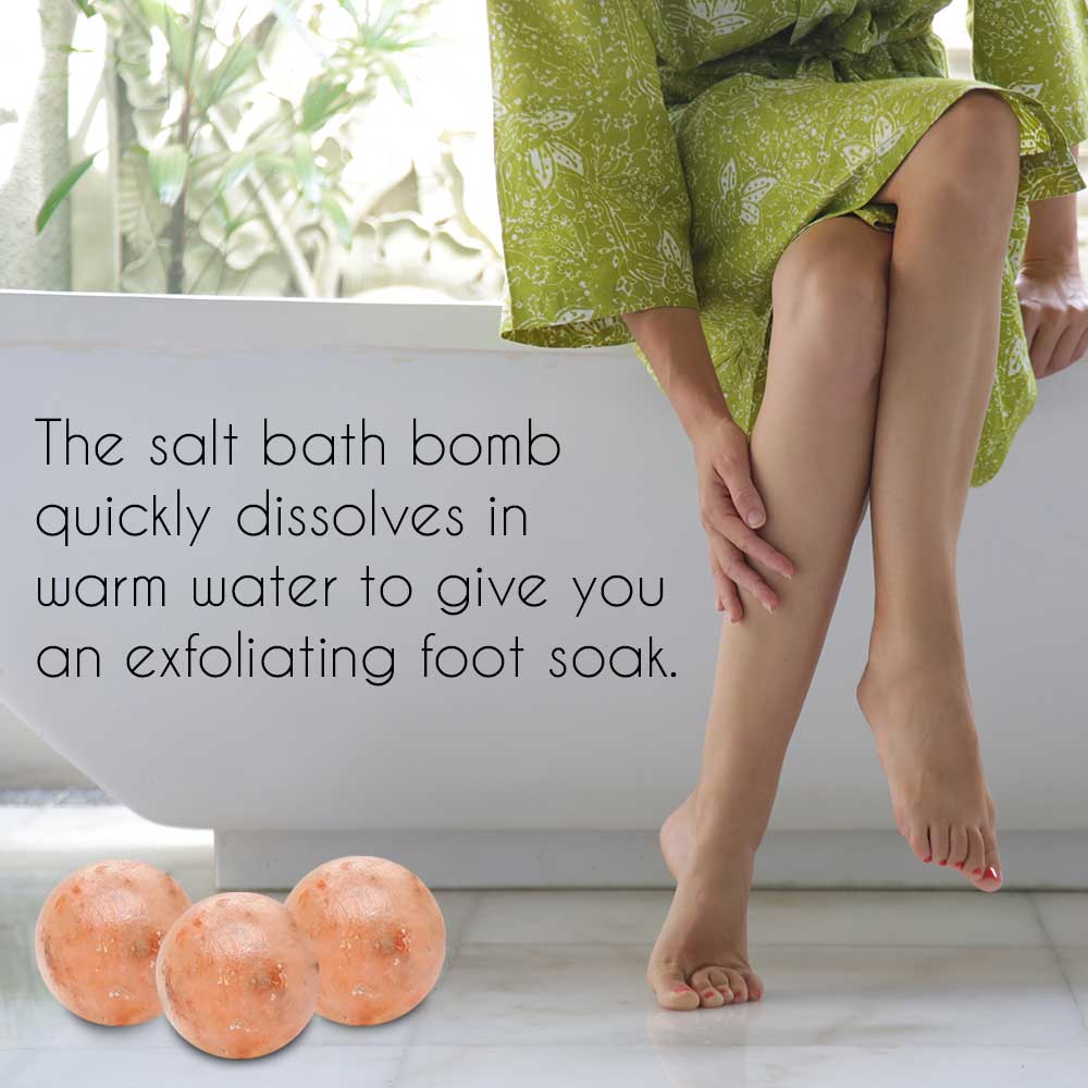 Himalayan Pink Salt Bath Ball — Mineral Spa Soak for Soft, Glowing Skin