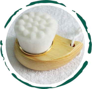 Bamboo Facial Cleansing Brush – Eco-Friendly Exfoliator for Cleaner, Brighter Skin