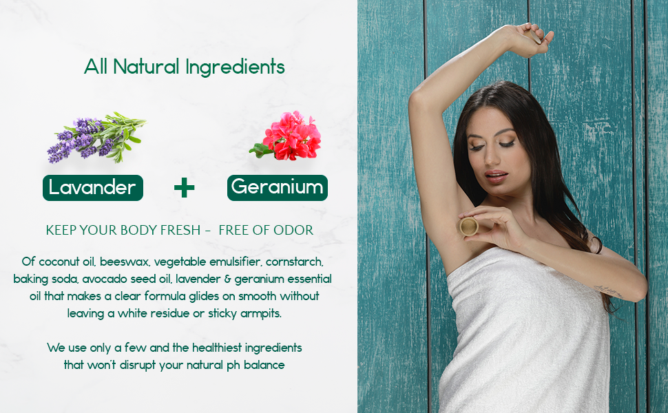 Natural Plastic-Free Deodorant — Aluminum-Free, 24hr Odor Protection