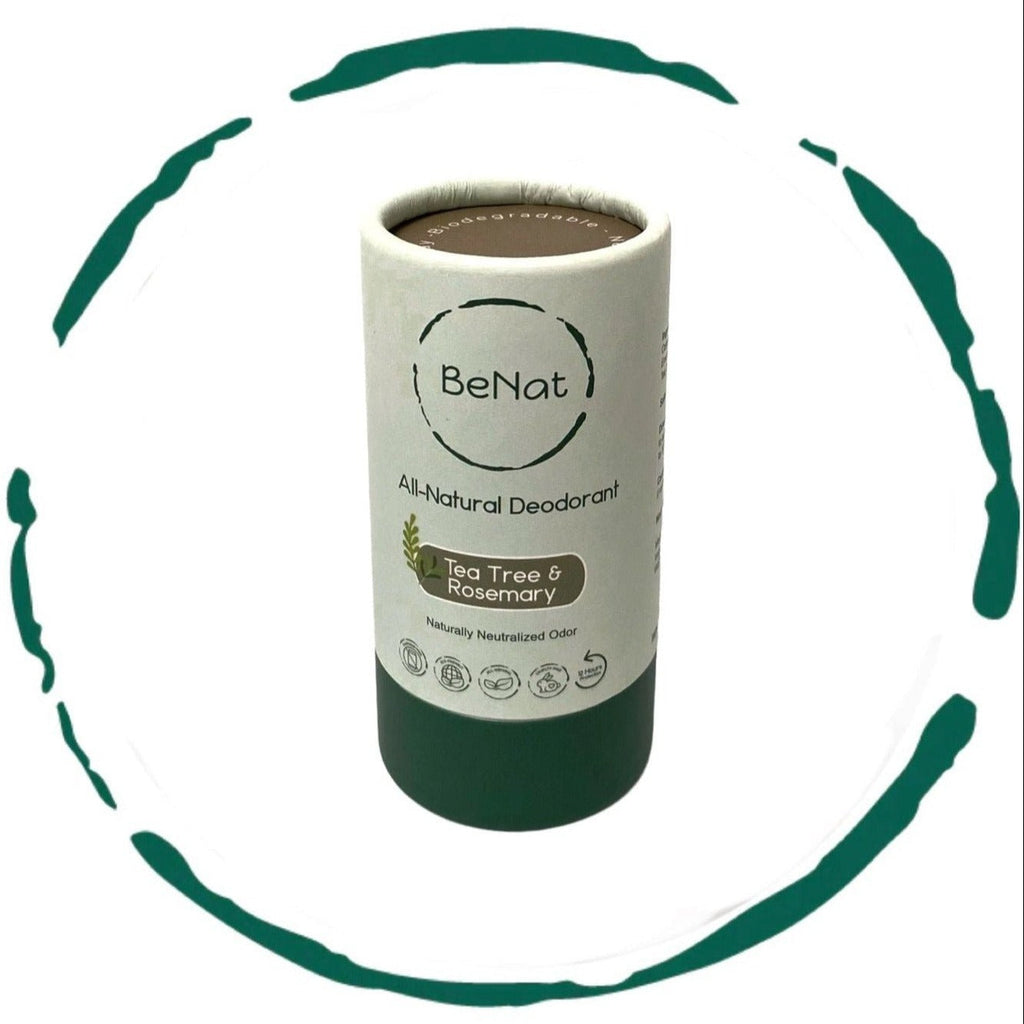 Natural Plastic-Free Deodorant — Aluminum-Free, 24hr Odor Protection