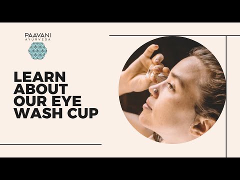 Ayurvedic Glass Eye Wash Cup — Hydrating & Brightening Eye Cleanser